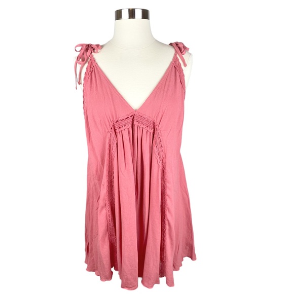 Anthropologie Dresses & Skirts - Maronie x Anthropologie Coral Tie Up Mini Dress - Size Medium